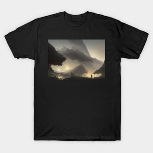 landscape nature wallpaper aestetic dreamland T-Shirt